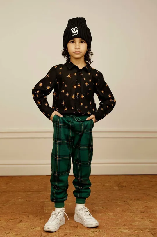 зелёный Детские хлопковые штаны Mini Rodini Детский