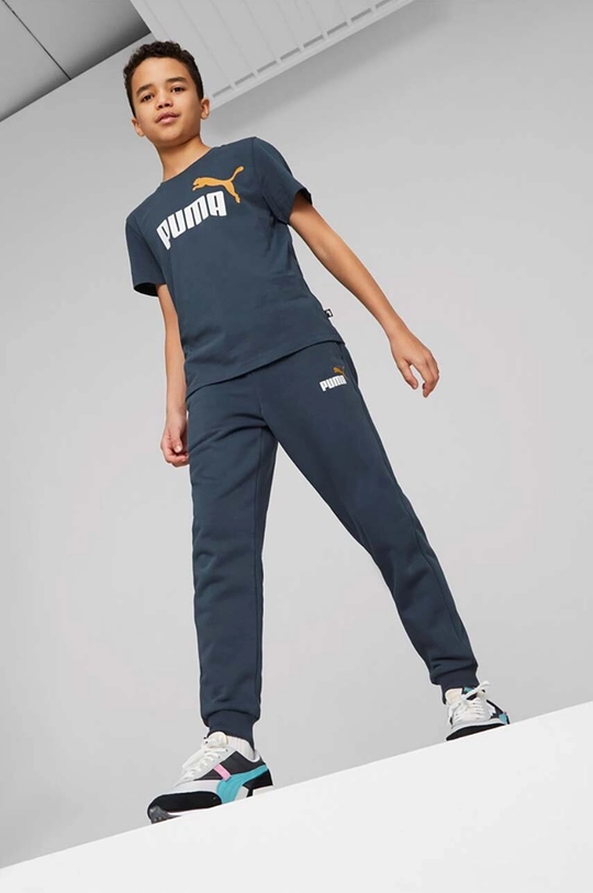 kék Puma gyerek melegítőnadrág ESS+ 2 Col Logo Pants FL cl B Gyerek