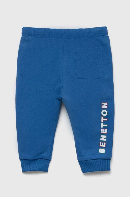 United Colors of Benetton gyerek pamut melegítőnadrág kék