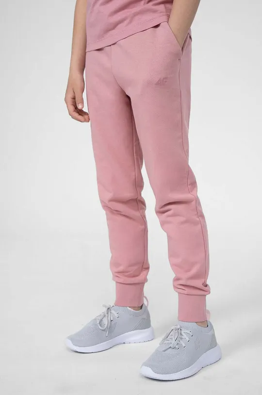 рожевий Дитячі спортивні штани 4F F130