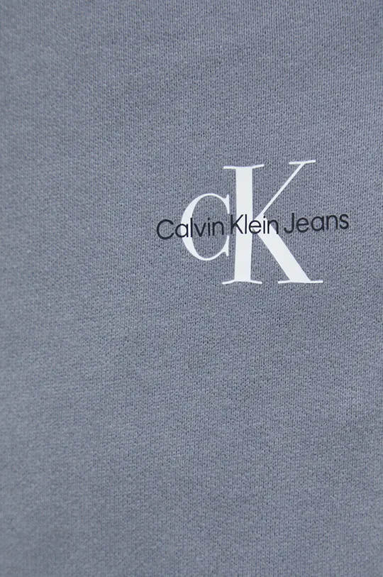niebieski Calvin Klein Jeans spodnie dresowe bawełniane