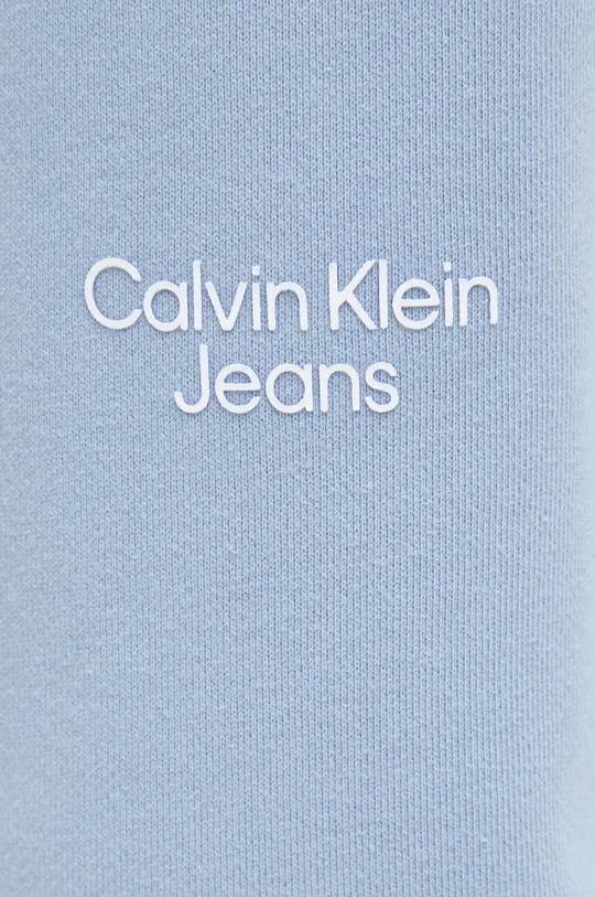 plava Pamučni donji dio trenirke Calvin Klein Jeans
