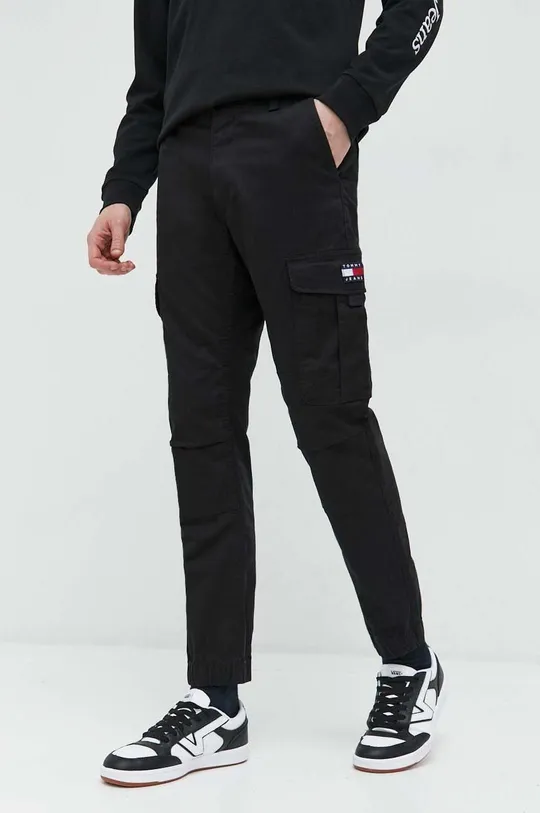 μαύρο Παντελόνι Tommy Jeans Ανδρικά