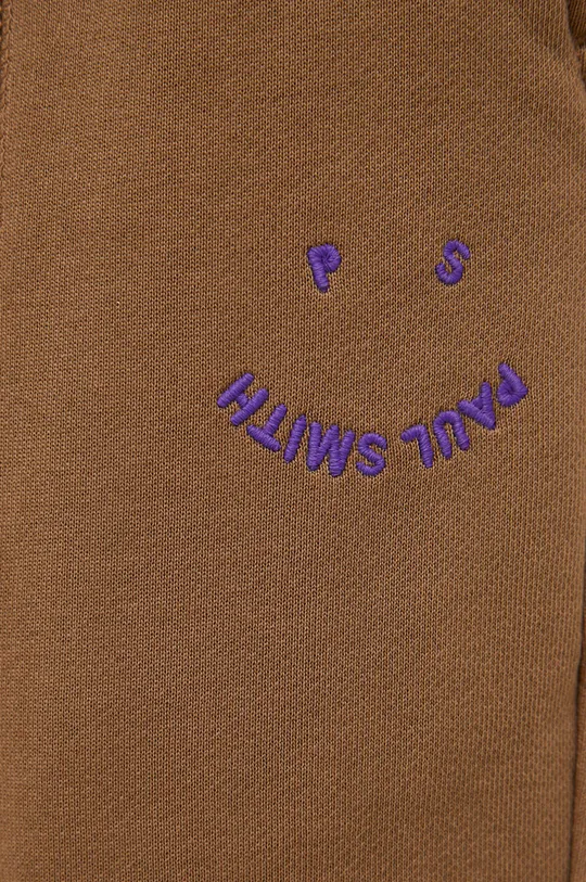 коричневий Бавовняні спортивні штани PS Paul Smith
