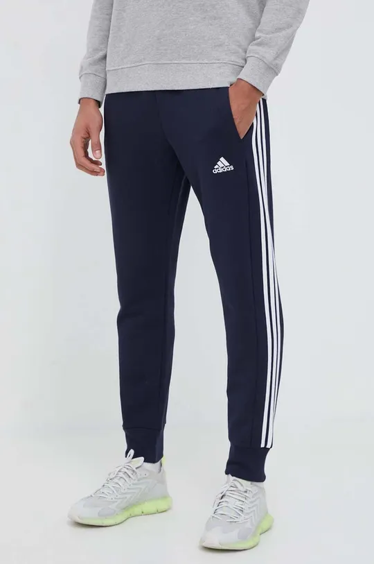 темно-синій Бавовняні спортивні штани adidas Чоловічий