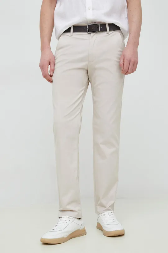beżowy Calvin Klein spodnie Męski