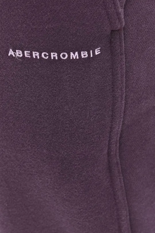fioletowy Abercrombie & Fitch spodnie dresowe