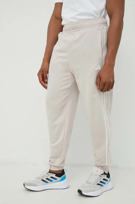 beżowy adidas Performance spodnie dresowe Męski