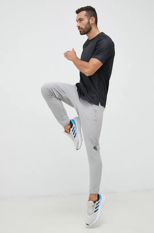 Tréningové nohavice adidas Performance Designed for Training sivá