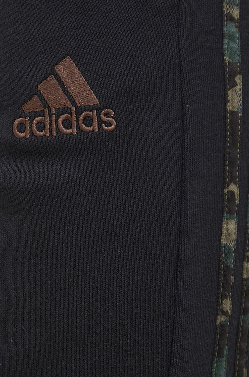 czarny adidas spodnie dresowe bawełniane