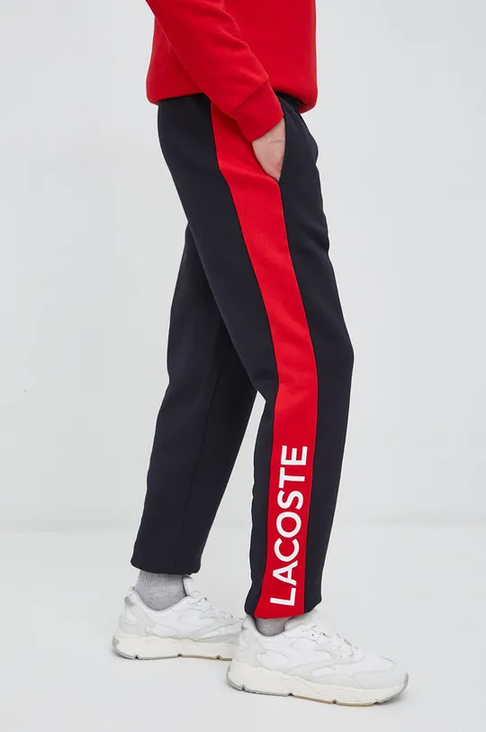 czerwony Lacoste spodnie dresowe Męski