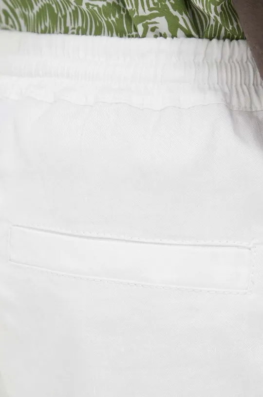 λευκό Λινό παντελόνι Drykorn Morvi