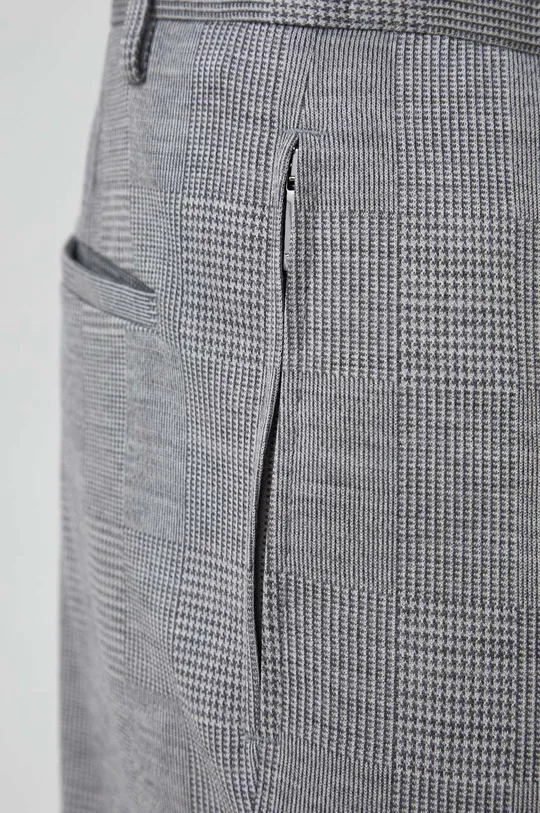 sivá Vlnené nohavice Emporio Armani