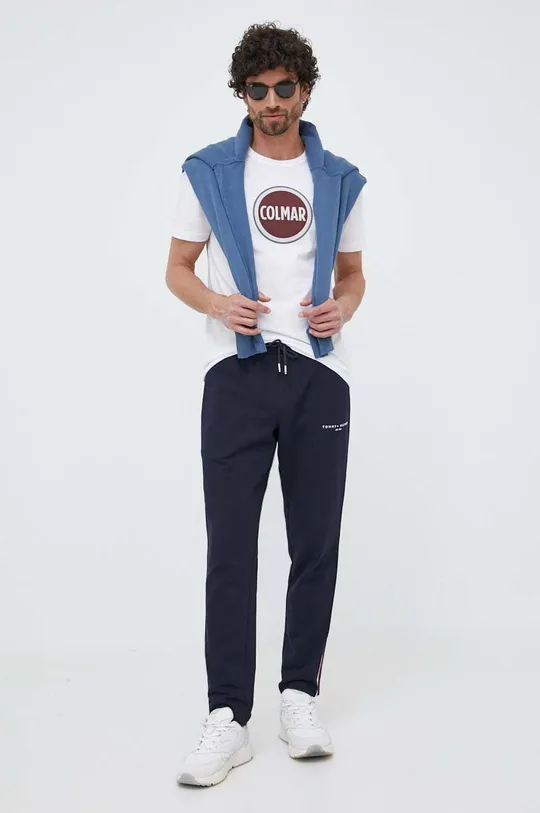 Бавовняні спортивні штани Tommy Hilfiger темно-синій
