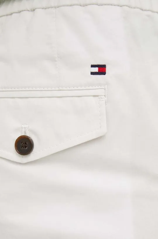 biały Tommy Hilfiger spodnie bawełniane