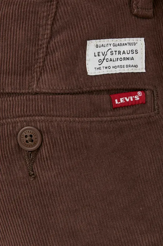 hnedá Manšestrové nohavice Levi's