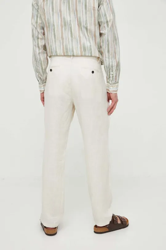 Λινό παντελόνι Sisley  100% Λινάρι