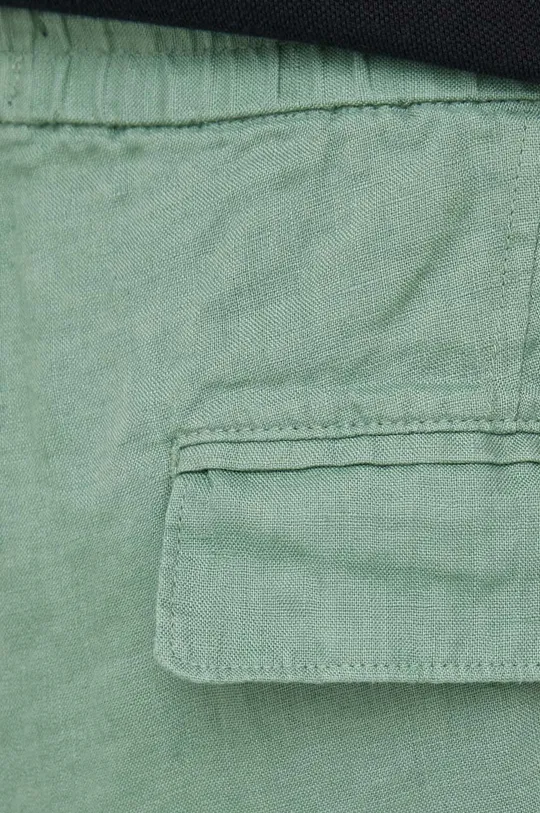 πράσινο Λινό παντελόνι Sisley