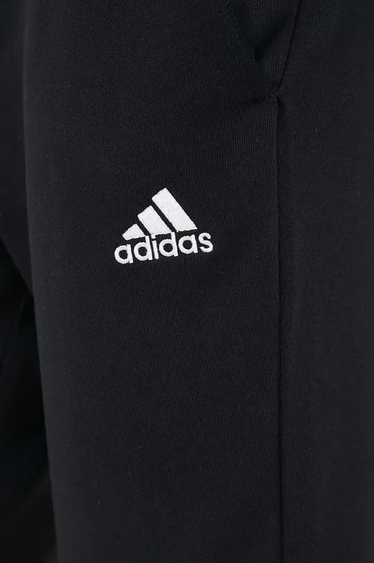 μαύρο Βαμβακερό παντελόνι adidas 0