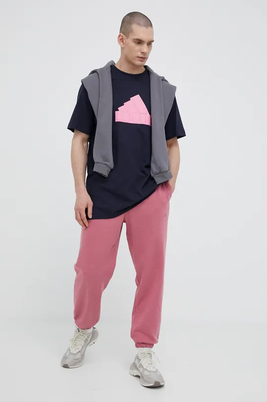 adidas spodnie dresowe różowy