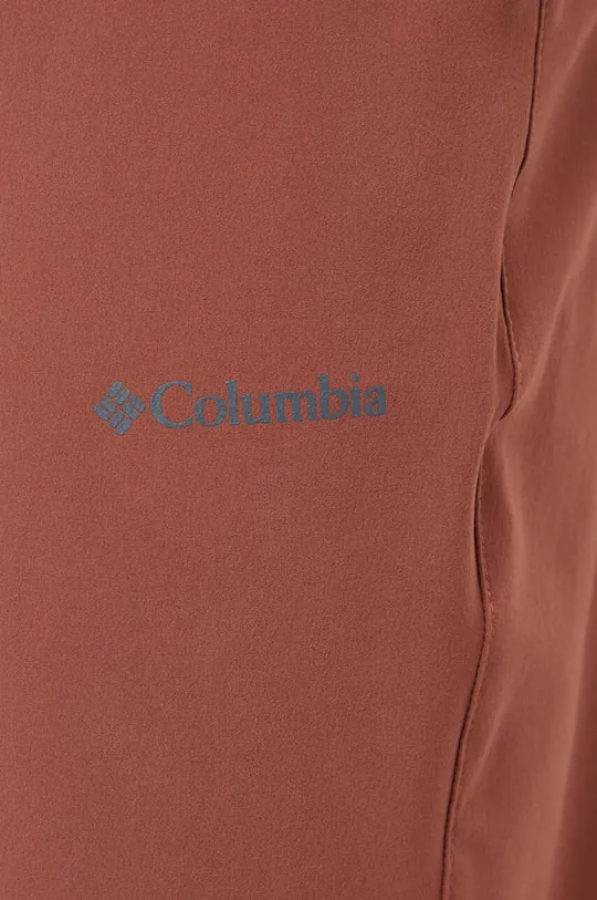 czerwony Columbia spodnie outdoorowe Hike
