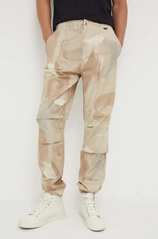 Βαμβακερό παντελόνι G-Star Raw πολύχρωμο