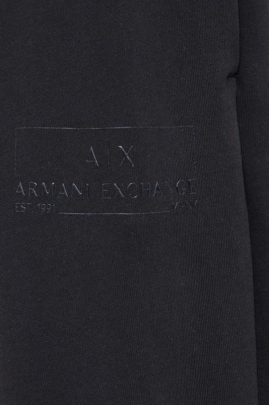 czarny Armani Exchange spodnie dresowe