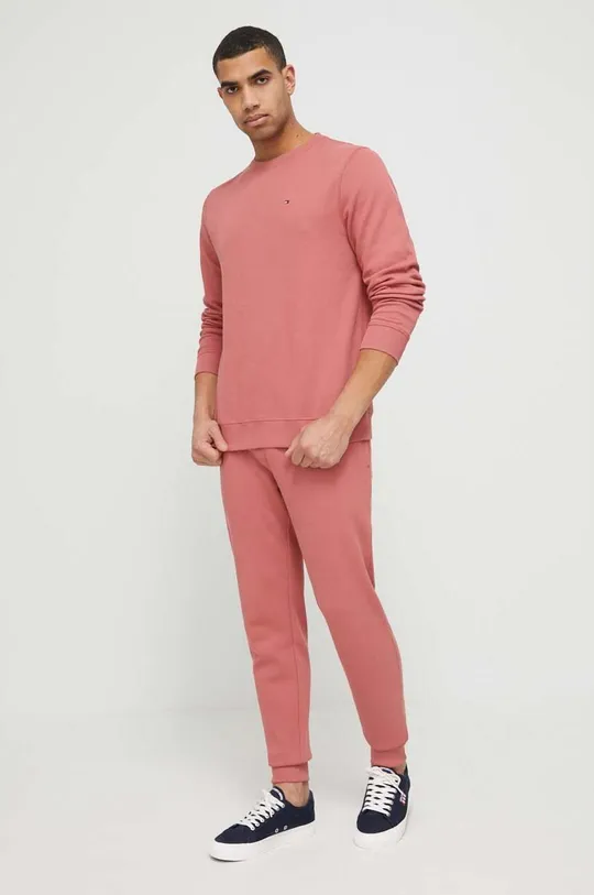 Homewear hlače Tommy Hilfiger roza