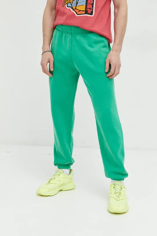 зелёный Спортивные штаны Superdry Мужской