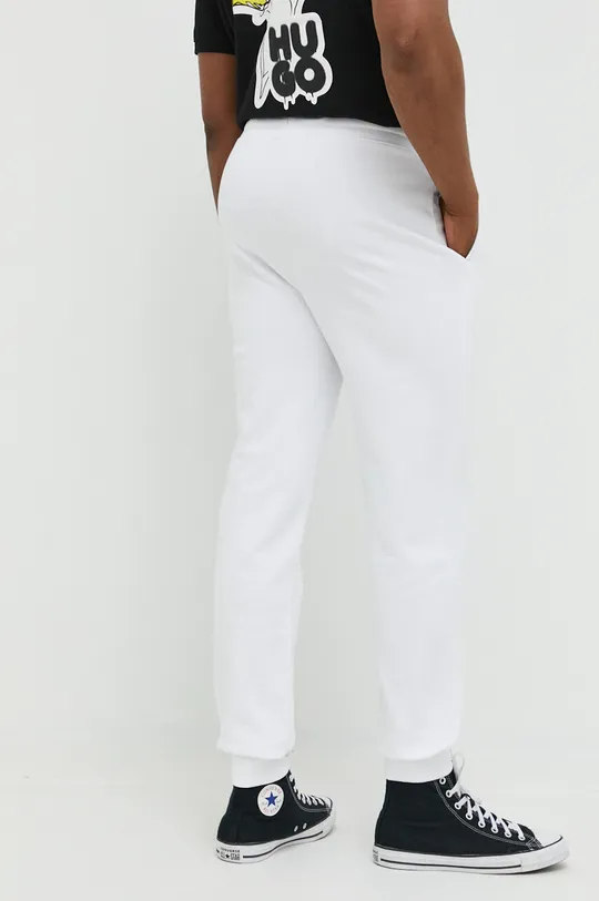 Odzież HUGO spodnie dresowe bawełniane 50489617 biały