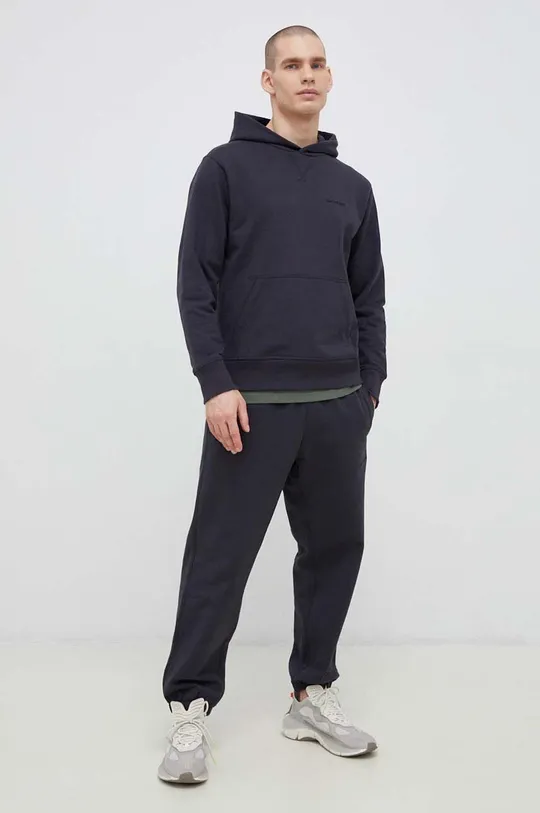 New Balance spodnie dresowe bawełniane szary