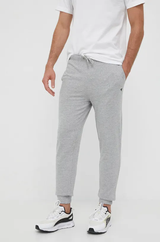 сірий Бавовняні спортивні штани Hummel Чоловічий