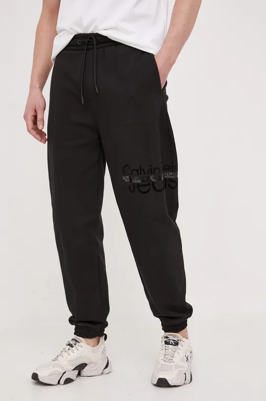 μαύρο Παντελόνι φόρμας Calvin Klein Jeans Ανδρικά