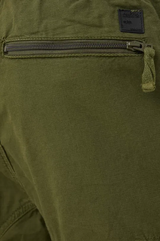 zielony Alpha Industries spodnie bawełniane Ripstop Jogger