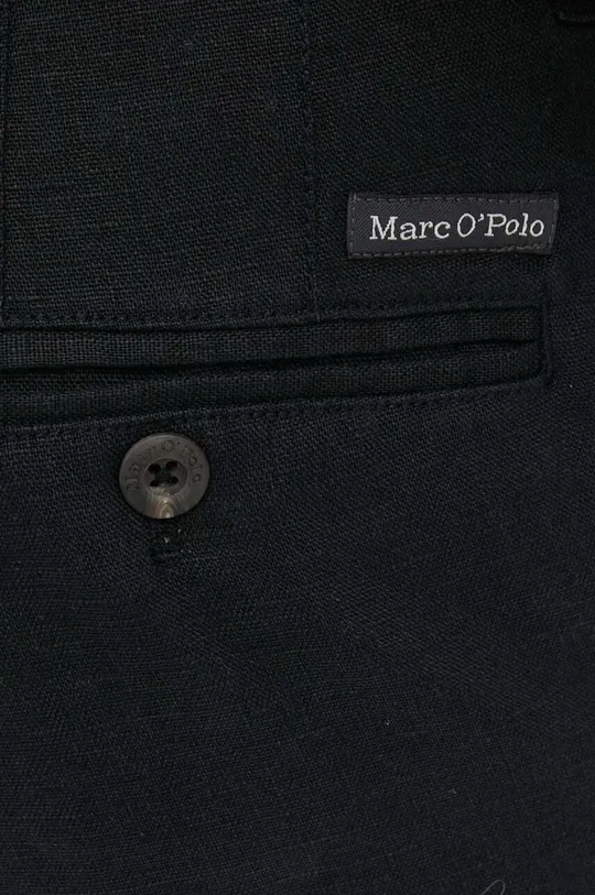 чорний Льняні штани Marc O'Polo