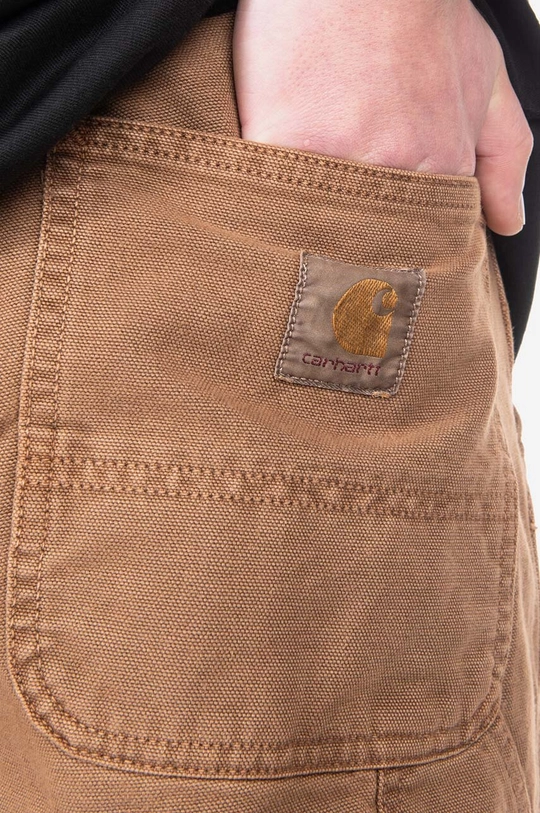 brązowy Carhartt WIP spodnie Single Knee Pant