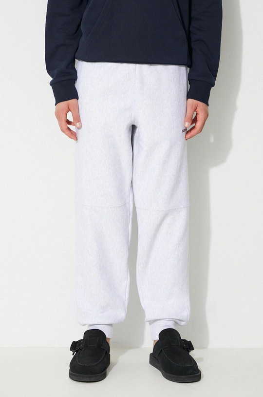 szary Carhartt WIP spodnie dresowe American Script Jogging Pant Męski