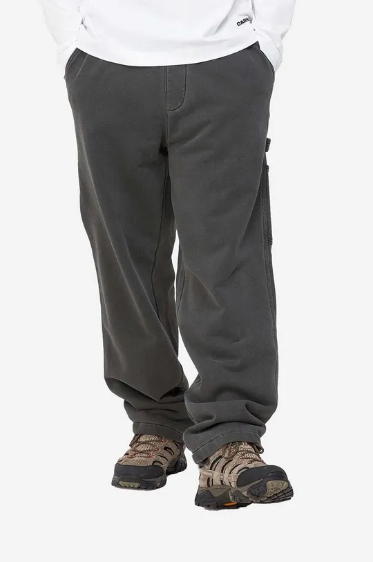 czarny Carhartt WIP spodnie bawełniane Arling Sweat Pant Męski