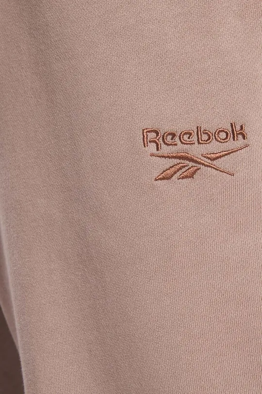 коричневий Бавовняні спортивні штани Reebok Classic SV Pant