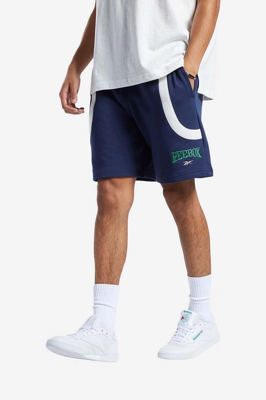 námořnická modř Bavlněné šortky Reebok Classic Var FT Shorts Pánský