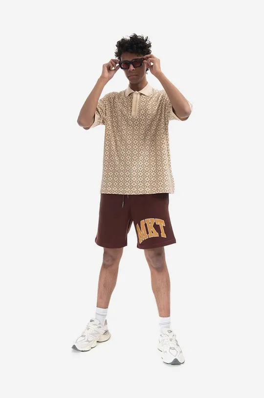 Market cotton shorts Mkt Arc Sweatshorts brown