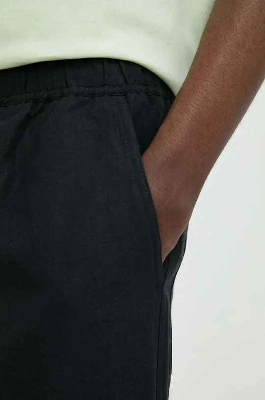 black Samsoe Samsoe linen trousers