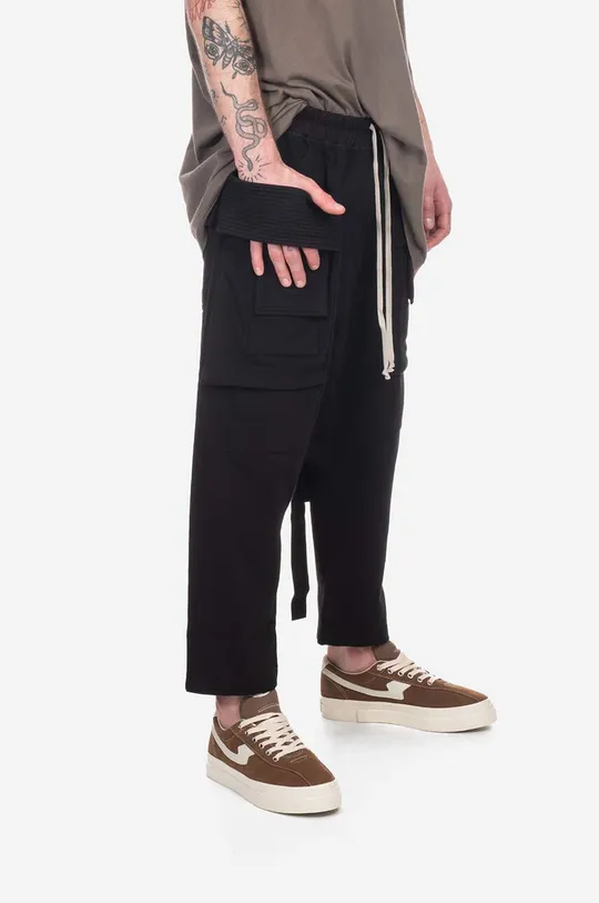 Bavlněné kalhoty Rick Owens Creatch Cargo Cropped Drawstring