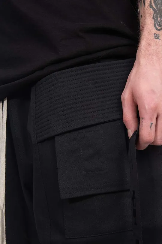 Rick Owens spodnie bawełniane Creatch Cargo Cropped Drawstring Męski