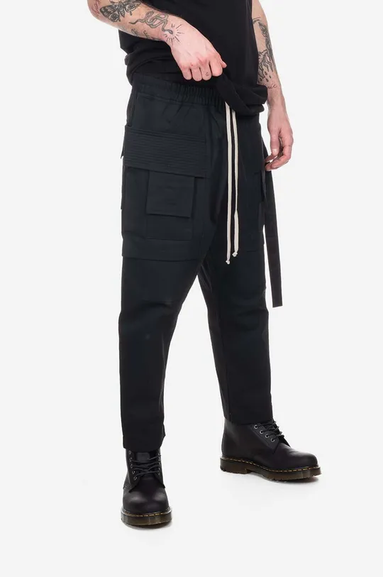 Rick Owens cotton trousers Creatch Cargo Cropped Drawstring