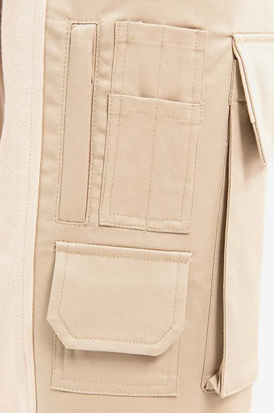 beżowy Neil Barett spodnie dresowe bawełniane Workwear Loose Sweatpnts