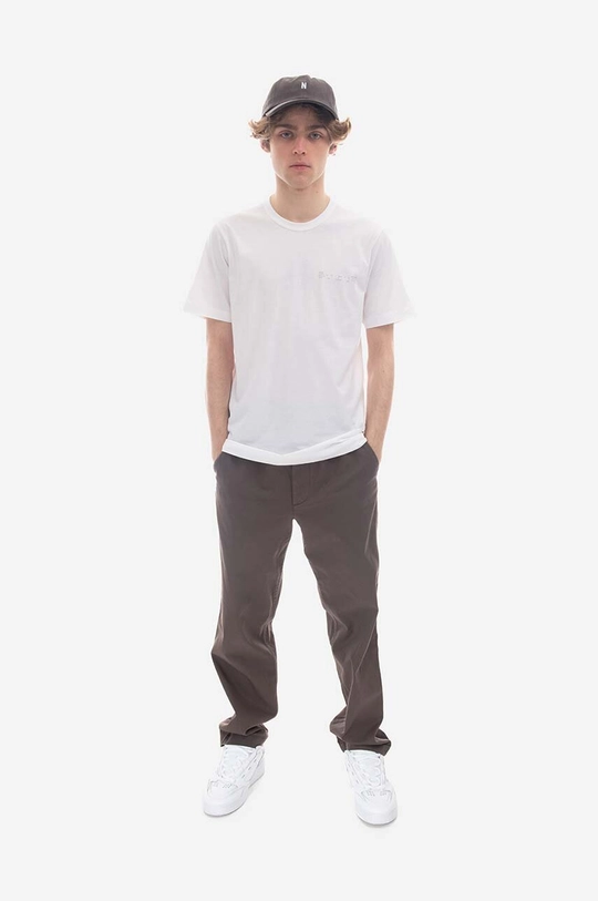 Norse Projects spodnie Ezra Light Stretch brązowy