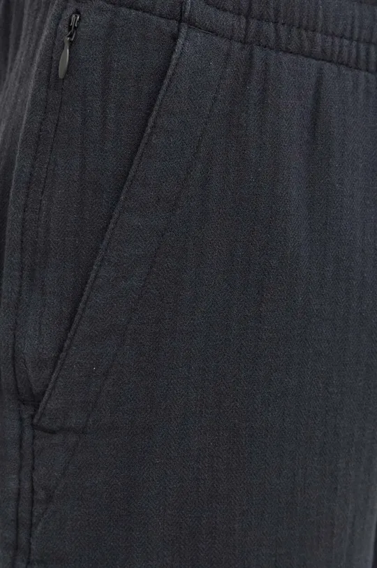 μαύρο Παντελόνι με λινό μείγμα Abercrombie & Fitch