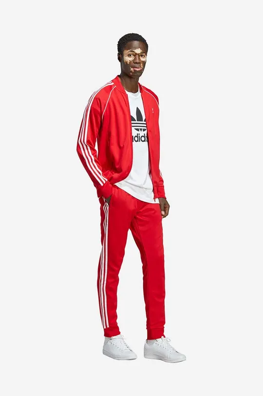 Παντελόνι φόρμας adidas Originals κόκκινο