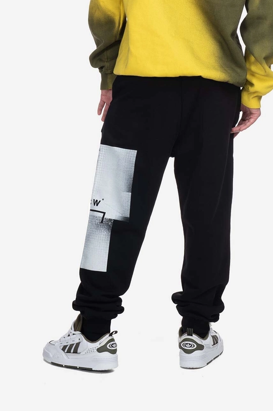 Bavlněné tepláky A-COLD-WALL* Brutalist Jersey Pant ACWMB161 BLACK  100 % Bavlna